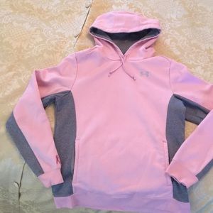 Pink Under Armour sweatshirt in size medium
